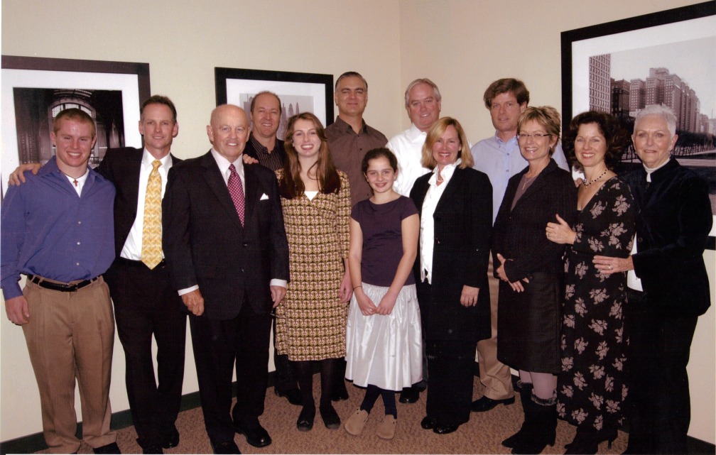 Open House, October 26, 2006 - Coyle Financial Counsel, est. 1972 - (moved from Northfield, June 26, 2006) Front—Ryan Coyle, Kevin Coyle, Ed Coyle, Tara Coyle, Bryna Coyle, Gail Coyle, Kathy Blackshaw Coyle, Colleen Danstrom Coyle, Ruth Coyle; Behind—Roger Blackshaw, Rich Danstrom, Ed Coyle II, Sean Coyle