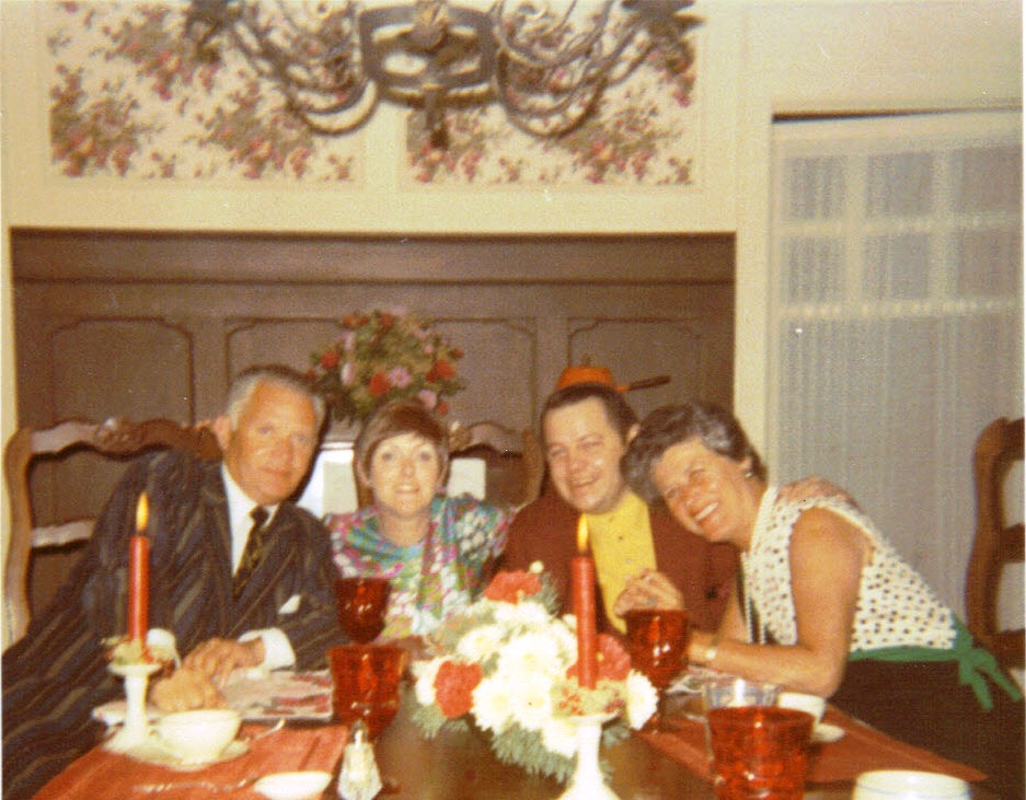 Ernie & Bea Wentcher dining with Coyles at 215 Ridge